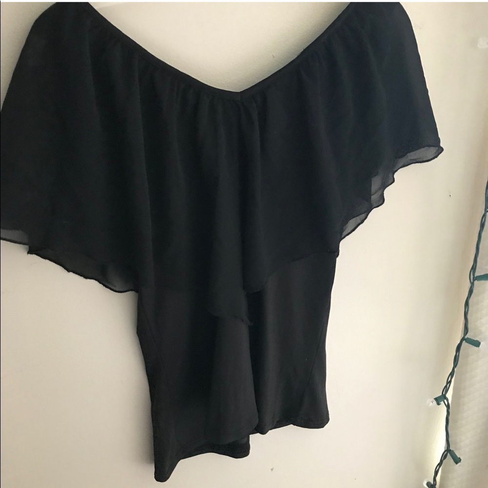 Cute silky off the shoulder blouse